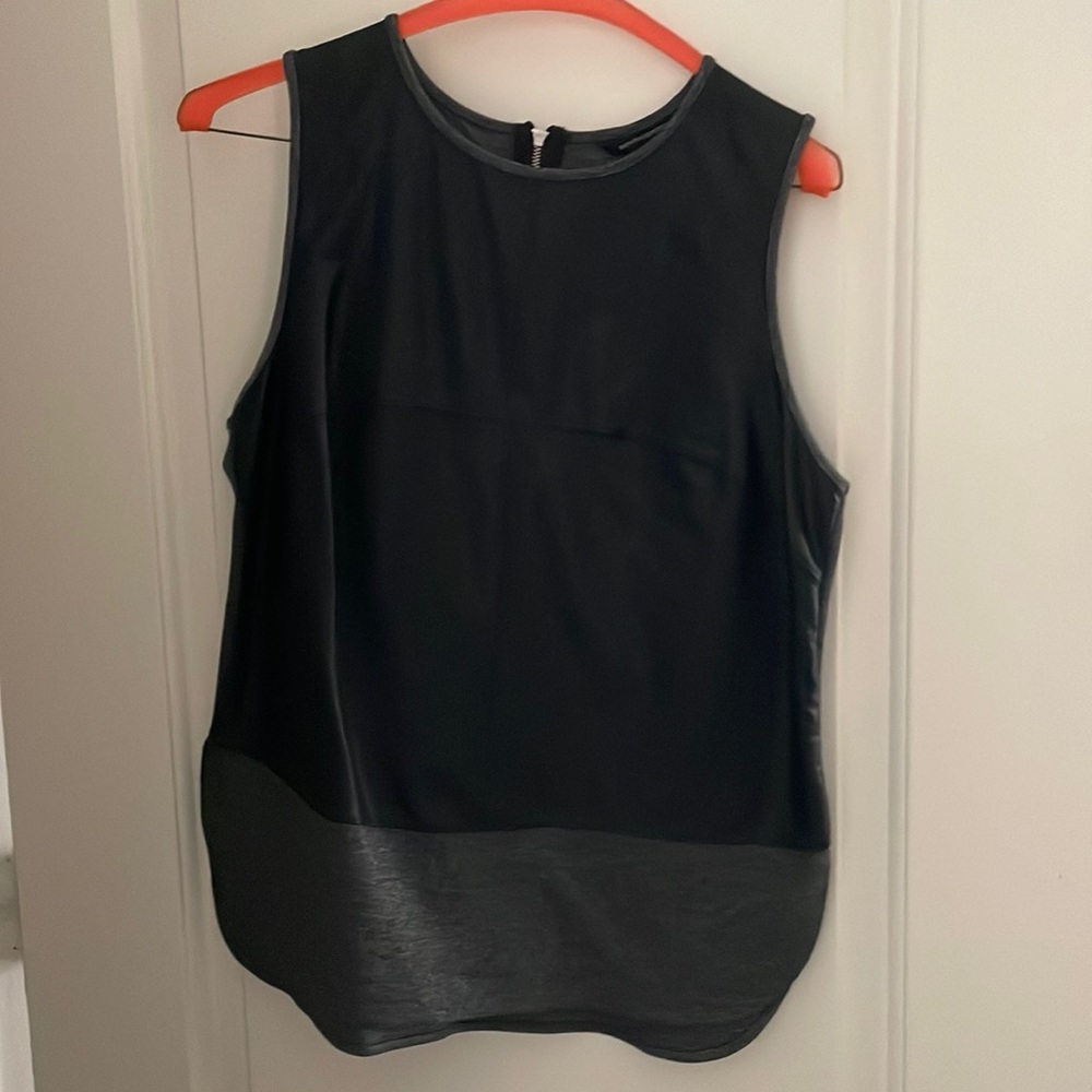 Banana Republic leather tank